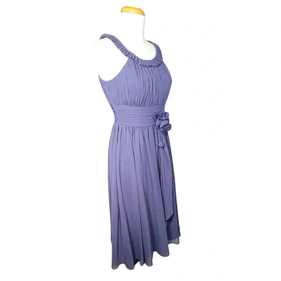 Mori Lee by Madeline Gardner Sleeveless Chiffon DressLilac Size 7/8 Never Worn - Picture 7 of 14